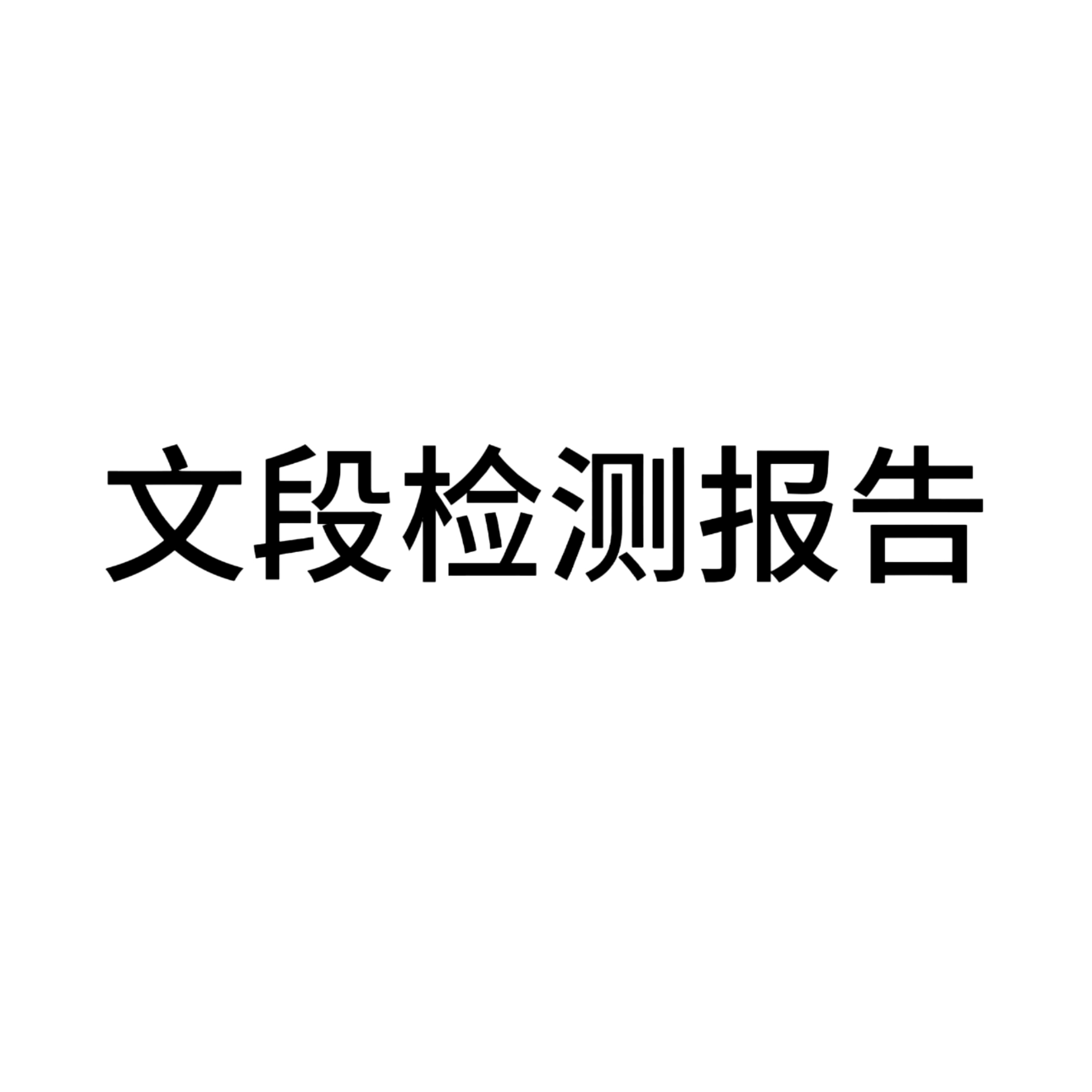 文段检测报告